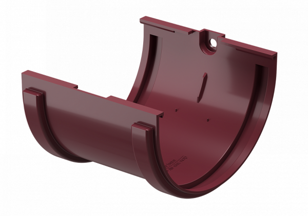 Соединитель желобов ПВХ Docke STANDART красный купить в Пыть-Яхе