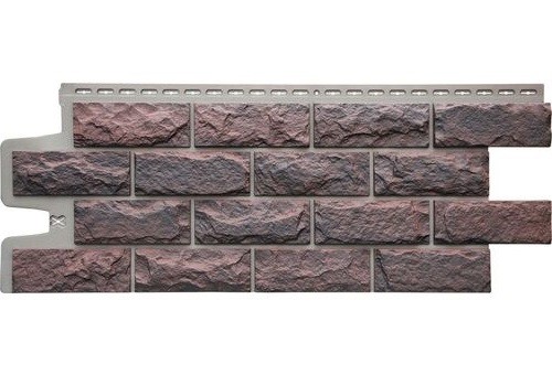 Фасадные панели Grand Line Колотый Камень Кофе, Шов тёмно-бежевый купить в Пыть-Яхе