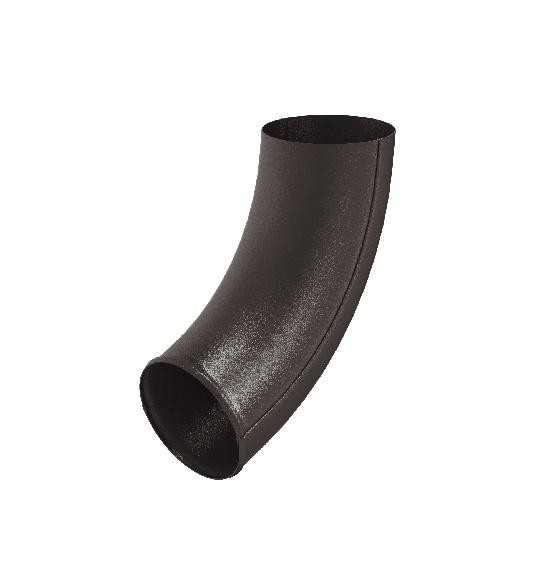 Водосток Aquasistem, Система 125x90 - Отвод трубы RR 32 Тёмно-коричневый matt купить в Пыть-Яхе