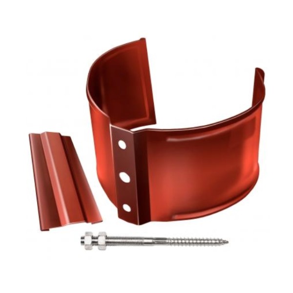 Водосток Grand Line 125x90 – Хомут трубы (на кирпич) RAL 8004 купить в Пыть-Яхе