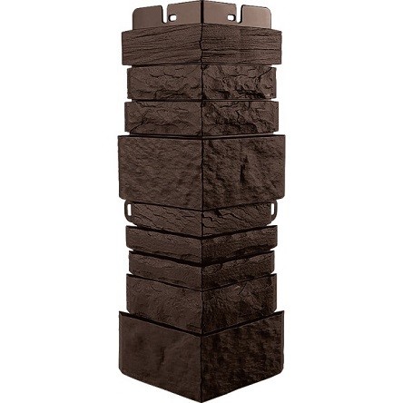 Угол наружный Альта-Профиль Скалистый камень ЭКО Коричневый купить в Пыть-Яхе