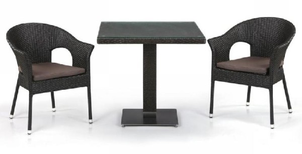 Комплект плетеной мебели AFINA из иск. ротанга T605SWT/Y79A-W53 Brown 2Pcs купить в Пыть-Яхе