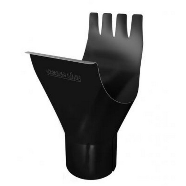 Водосток Grand Line 125x90 – Воронка желоба RAL 9005 купить в Пыть-Яхе