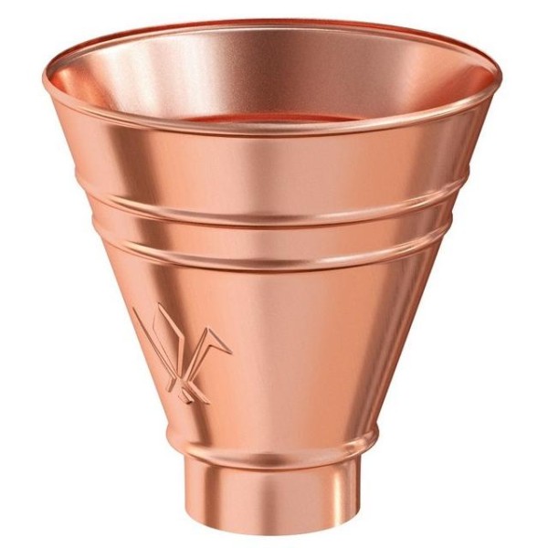 Водосток Aquasistem, система 125x90 - Воронка водосборная круглая Медь купить в Пыть-Яхе