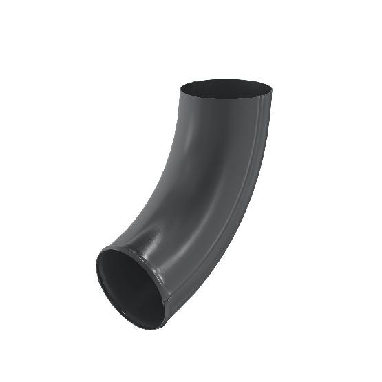 Водосток Aquasistem, система 125x90 - Отвод трубы RAL 7024 Тёмно-серый купить в Пыть-Яхе