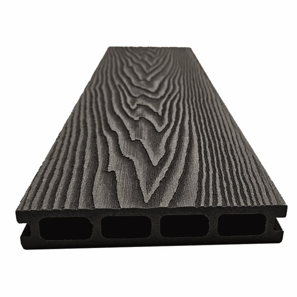 Террасная доская ДПК NanoWood Double 3D Антрацит купить в Пыть-Яхе