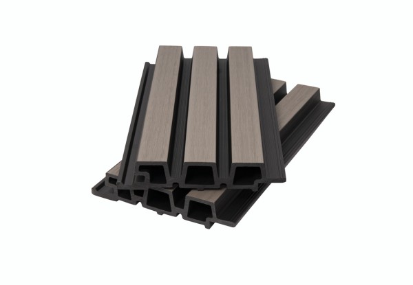 Фасадная панель брусковая двухцветная co-extrusion, snow mix купить в Пыть-Яхе