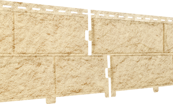 Фасадная панель Ю-Пласт Стоун-хаус камень золотистый (двойной замок) купить в Пыть-Яхе