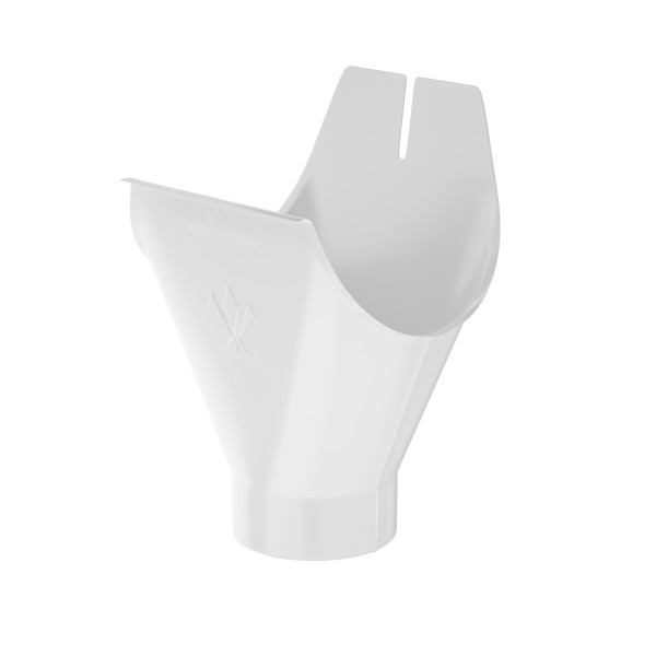 Водосток Aquasistem, система 150/100 - Воронка желоба RAL 9003 Белый купить в Пыть-Яхе