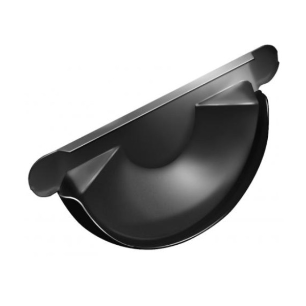 Водосток Grand Line 125x90 – Заглушка желоба RAL 9005 купить в Пыть-Яхе