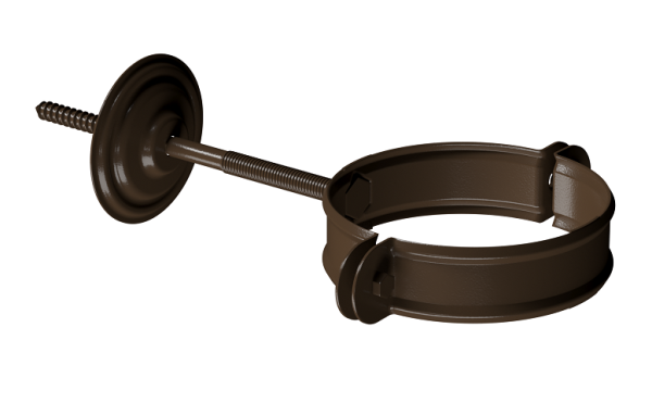 Хомут трубы D90 Döcke STAL PREMIUM Каштан, (RAL 8017) купить в Пыть-Яхе