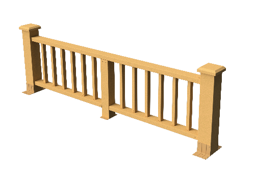 Ограждения декоративное ДПК GRINDERDECO Троя песчаник купить в Пыть-Яхе