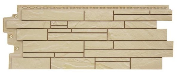 Фасадная панель Grand Line Скала Стандарт бежевый купить в Пыть-Яхе