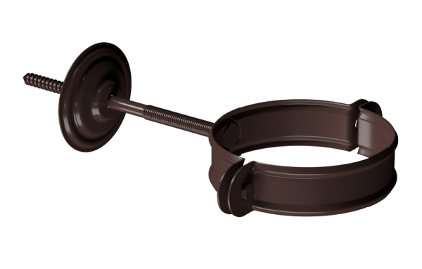 Хомут трубы D90 Döcke STAL PREMIUM Шоколад, (RAL 8019) купить в Пыть-Яхе