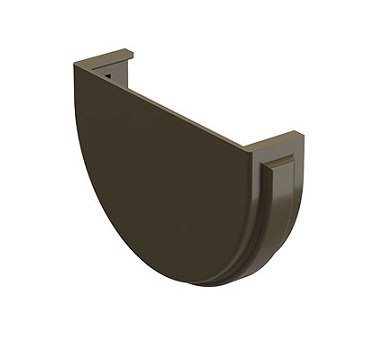 Заглушка желоба Docke Premium ПВХ - Каштан купить в Пыть-Яхе