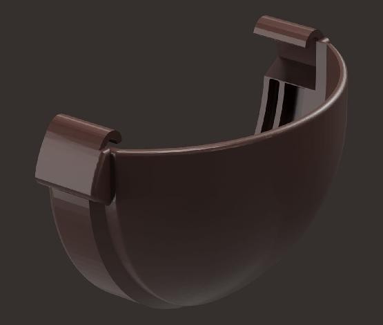 Заглушка желоба Docke Lux ПВХ - Шоколад купить в Пыть-Яхе