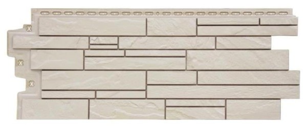 Фасадная панель Grand Line Скала Стандарт молочный купить в Пыть-Яхе