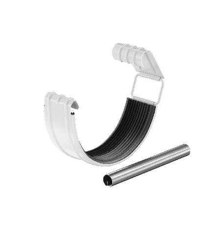 Водосток Aquasistem, система 125x90 - Соединитель желоба с резиновым уплотнителем RR 20 Белый купить в Пыть-Яхе