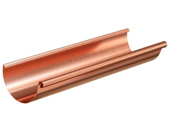 Водосток Aquasistem, система 150/100 - Желоб водосточный медный 3 метра купить в Пыть-Яхе