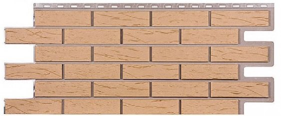 Фасадная панель T-Сайдинг-Кирпич Саман Бежевый купить в Пыть-Яхе
