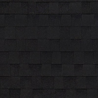 Двухслойная ламинированная черепица Shinglas, серия Фазенда – Чёрный