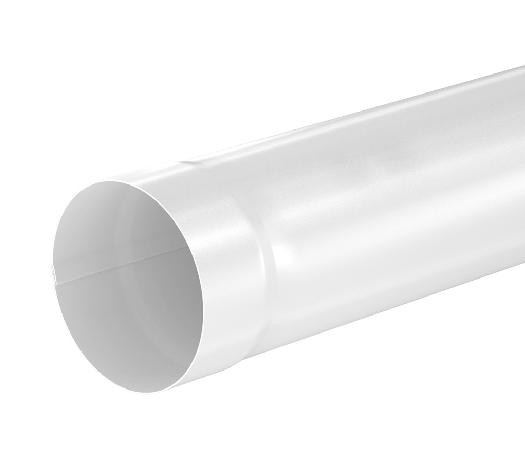 Водосток Aquasistem, система 150/100 - Труба водосточная 1.00м RAL 9003 Белый купить в Пыть-Яхе