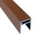 П-профиль Алюминиевый EasyDecking 35x25 Коричневый купить в Пыть-Яхе