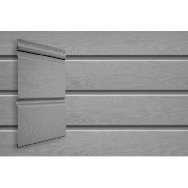 Виниловый сайдинг Grand Line Double-Брус Серый купить в Пыть-Яхе