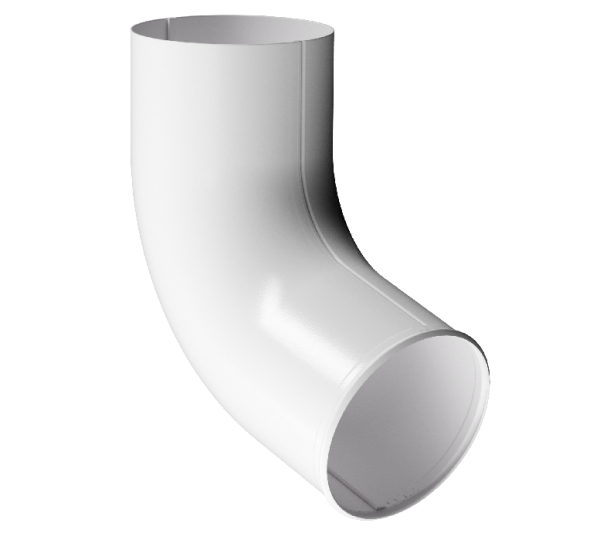 Отвод трубы D90 Döcke STAL PREMIUM Пломбир, (RAL 9010) купить в Пыть-Яхе