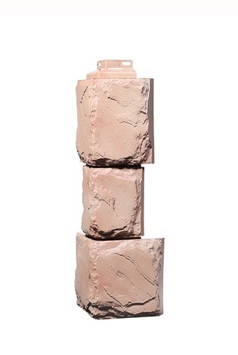 Угол наружный «Камень крупный» Терракотовый купить в Пыть-Яхе