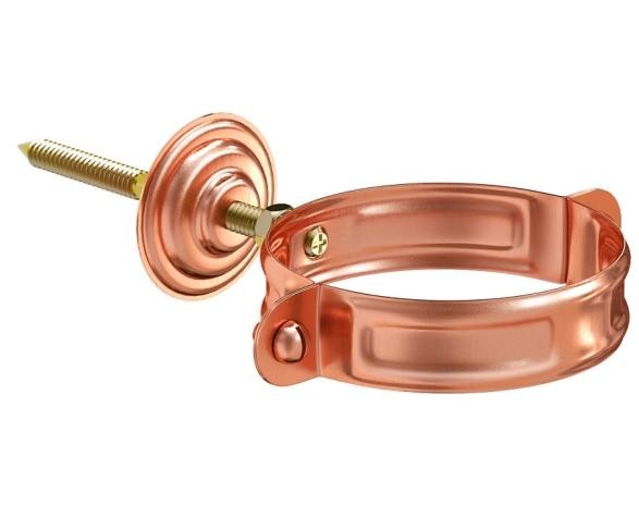 Водосток Aquasistem, система 125x90 - Хомут для крепления трубы медный d90мм купить в Пыть-Яхе