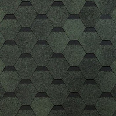 Гибкая черепица Shinglas, коллекция Оптима – Зеленый