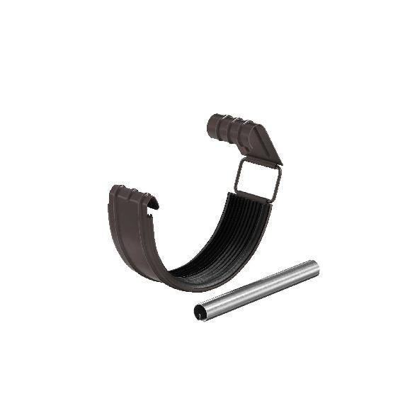 Водосток Aquasistem, система 150/100 - Соединитель желоба с резиновым уплотнителем RR 32 Тёмно Коричневый купить в Пыть-Яхе