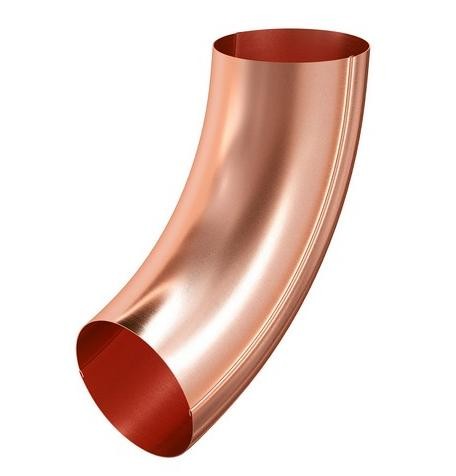 Водосток Aquasistem, система 125x90 - Колено трубы универсальное медное купить в Пыть-Яхе