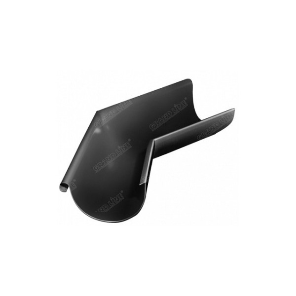 Водосток Grand Line 125x90 – Угол наружный 135° RAL 9005 купить в Пыть-Яхе