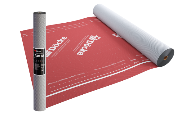Супердиффузионная мембрана Docke, АT 130 EL трёхслойная, (универсальная с клеевой полосой) купить в Пыть-Яхе
