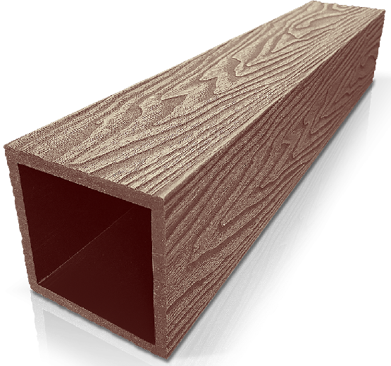 Столб ДПК 3D GardenParkett фактура дерева Светло-коричневый купить в Пыть-Яхе