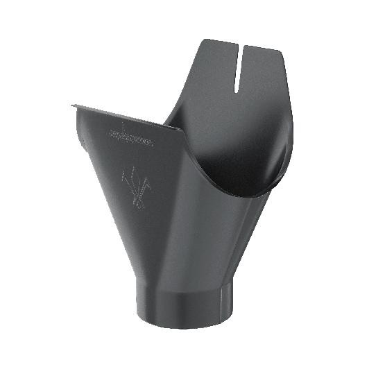 Водосток Aquasistem, система 150/100 - Воронка желоба RAL 7024 Тёмно-серый купить в Пыть-Яхе