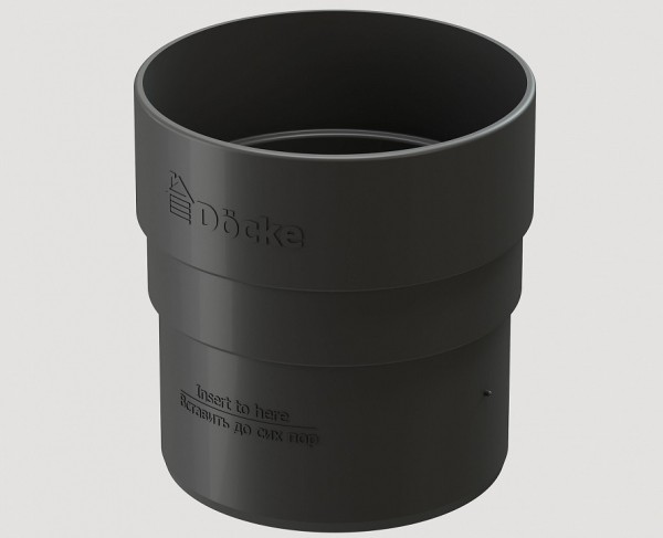 Муфта соединительная ПВХ Docke STANDART серый купить в Пыть-Яхе