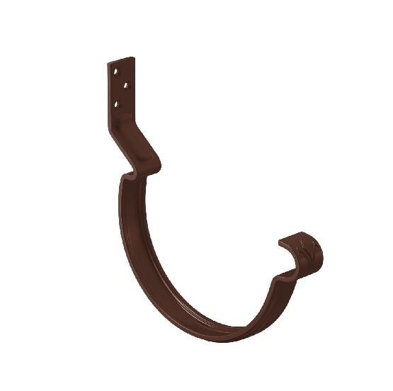 Водосток Aquasistem, система 125x90 - Крюк крепления желоба короткий RAL 8017 Коричневый купить в Пыть-Яхе