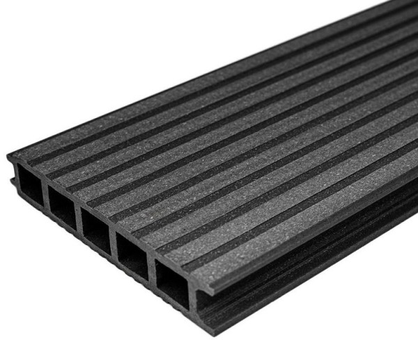 Террасная доска из ДПК бесшовная holzhof, Антрацит купить в Пыть-Яхе