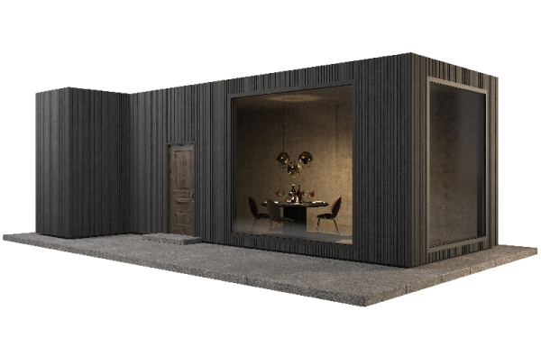 Фасадная панель GRINDERDECO, ДПК,двухсторонняя Серый базальт купить в Пыть-Яхе