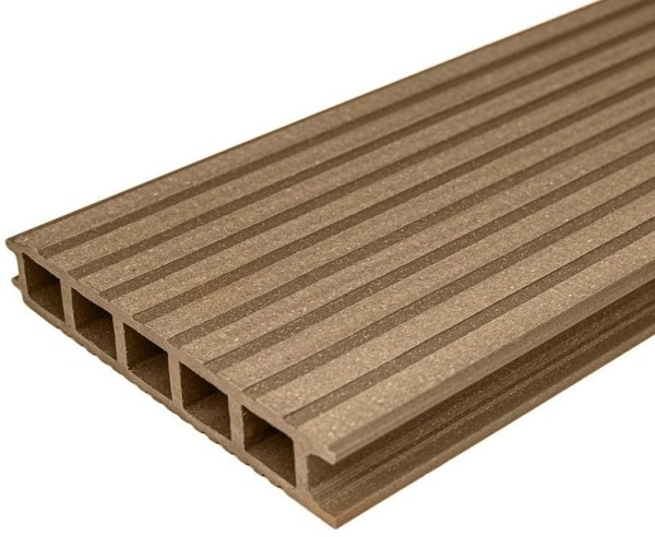 Террасная доска из ДПК бесшовная holzhof, Орех купить в Пыть-Яхе