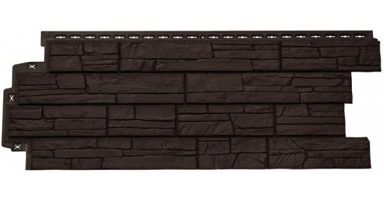Фасадная панель Grand Line Сланец Шоколадный (коричневый) купить в Пыть-Яхе