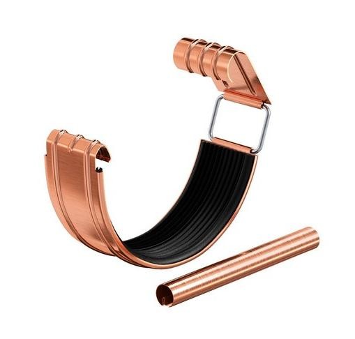 Водосток Aquasistem, система 125x90 - Соединитель желоба с уплотнителем медный купить в Пыть-Яхе