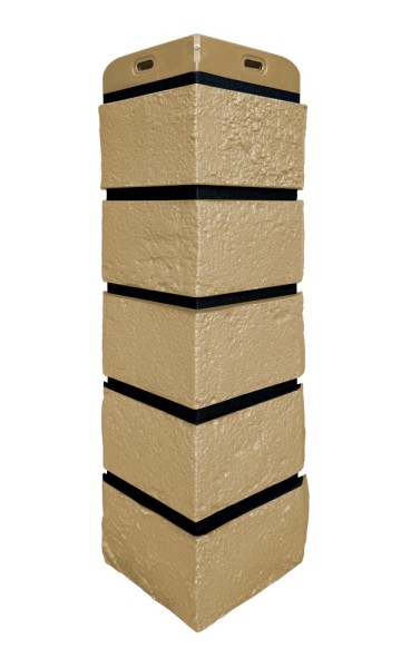 Угол Grand Line состаренный кирпич премиум Песочный (шов RAL 9005) купить в Пыть-Яхе