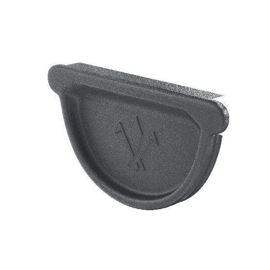 Водосток Aquasistem, Система 150/100 - Заглушка желоба универсальная с резиновым уплотнителем RR 23 Маренго matt купить в Пыть-Яхе