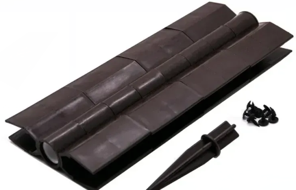 Угловой элемент поворотный, пластиковый от 60° до 300° для доски 300х30 мм из ДПК коричневый Holzhof купить в Пыть-Яхе