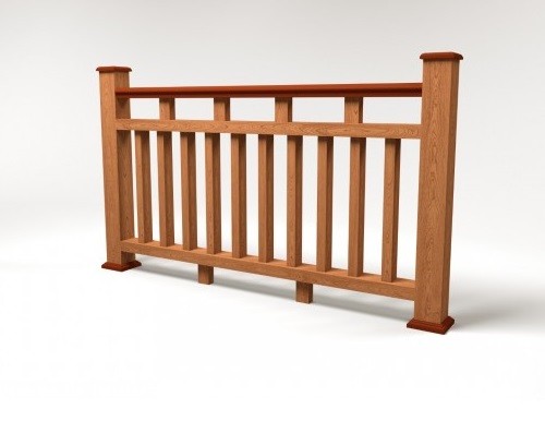 Ограждение из ДПК FG8 терракот купить в Пыть-Яхе