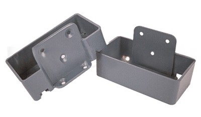 Крепление перил прямое из алюминия GardenParkett Серый